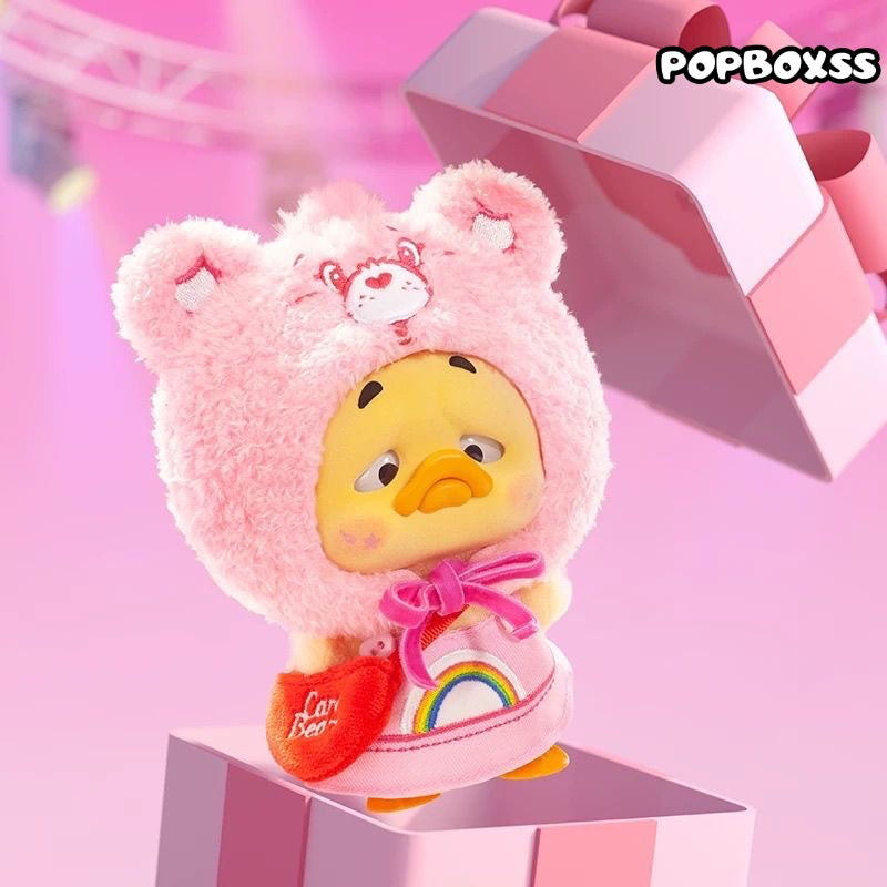 Care Bears x Upset Duck Neon Sweetheart Duck Series Plush Keychain Blind Box