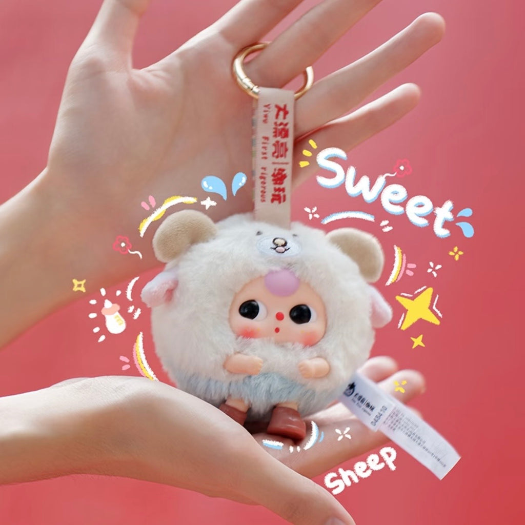baby three Tuan Tuan Beast Vinyl plush pendant