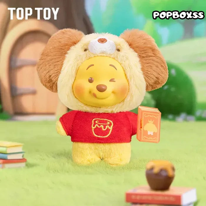 TOP TOY Winnie the Pooh Animal Storybook Series Plush Keychain Blind Box