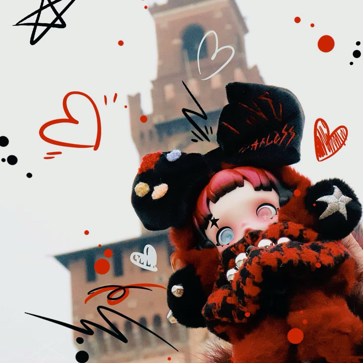 SKULLPANDA Plush-6kHz, Italy Limited