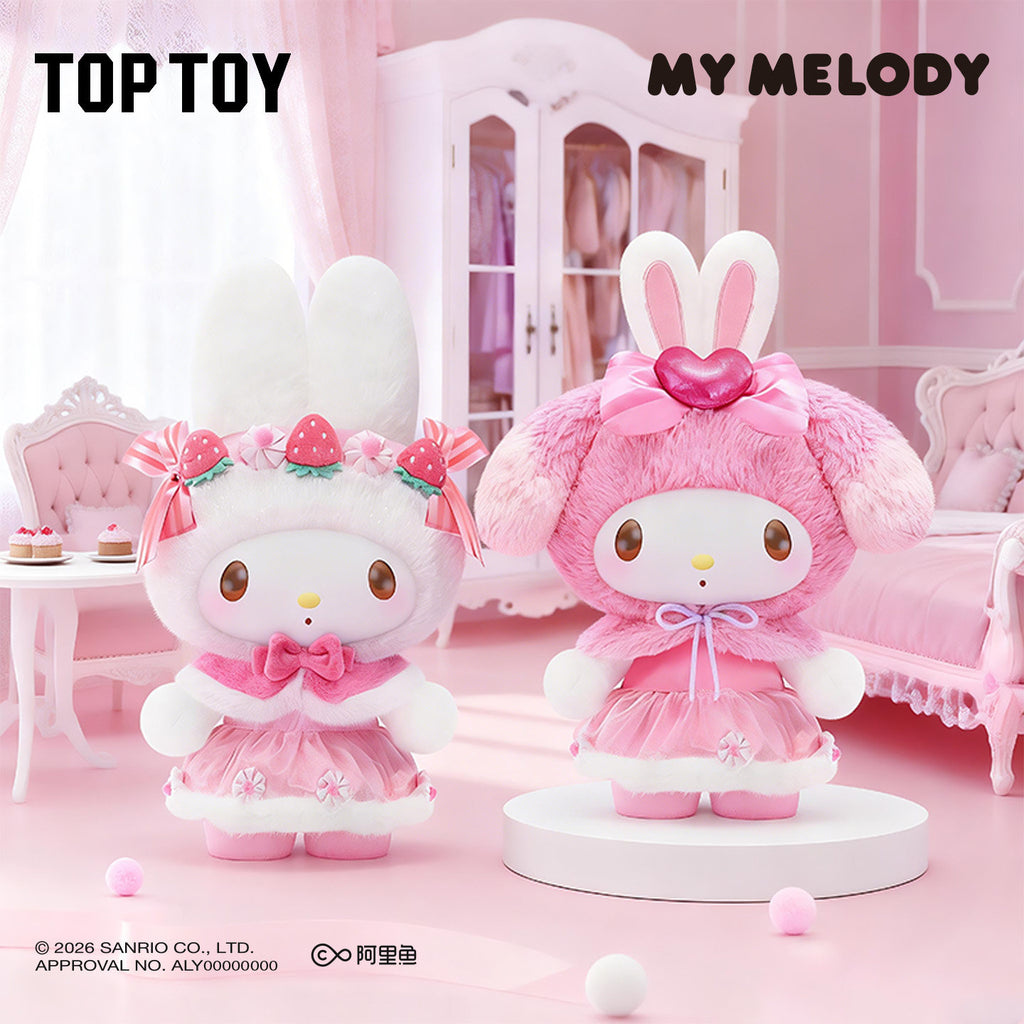 TOP TOY My Melody Strawberry Cookie & Colorful Frosting Series Vinyl Plush Figure