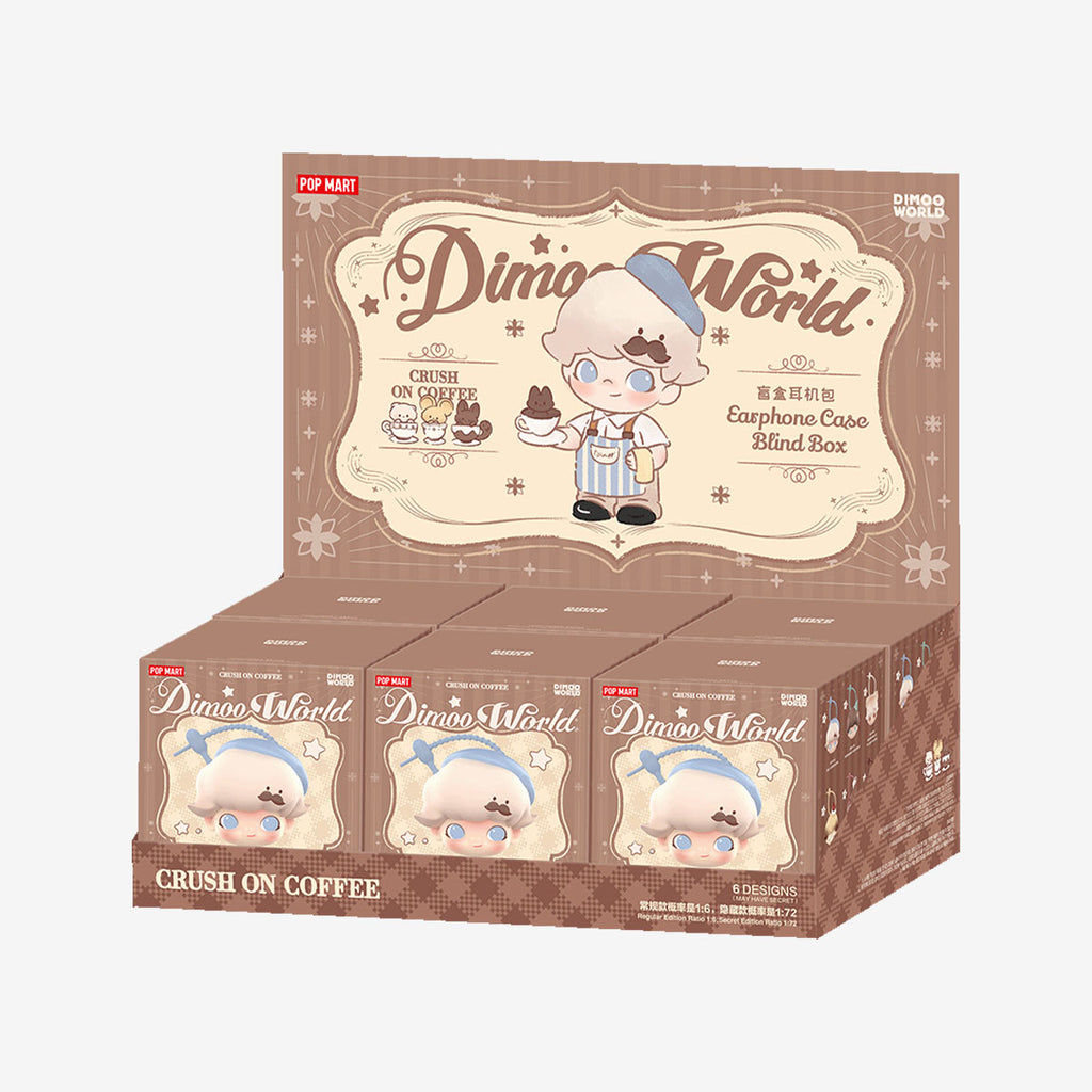 POPMART DIMOO Crush on Coffee Series-Earphone Case Blind Box