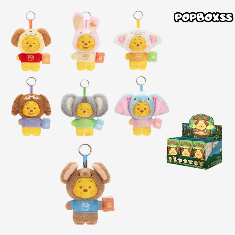 TOP TOY Winnie the Pooh Animal Storybook Series Plush Keychain Blind Box
