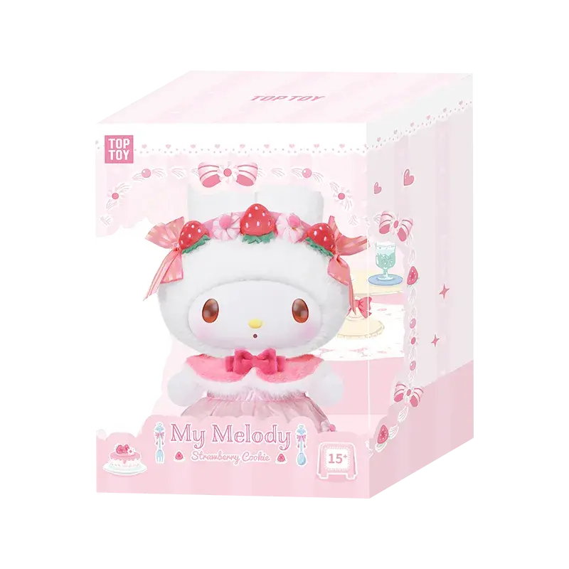 TOP TOY My Melody Strawberry Cookie & Colorful Frosting Series Vinyl Plush Figure