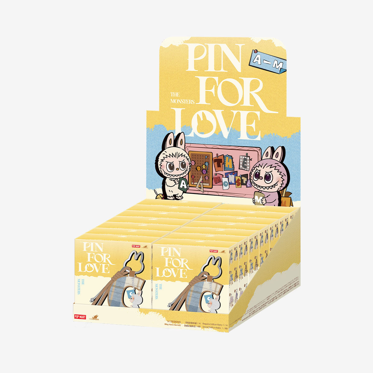 THE MONSTERS Pin for Love Series- Letter Pendant Blind Box