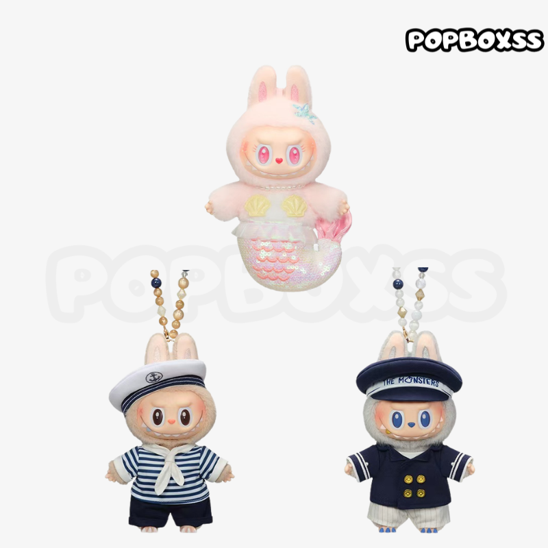 POPMART LABUBU de vliegende captain sailor mokoko Mermaid Vinyl plush toys