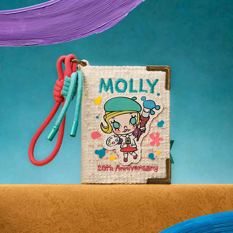 POP MART MOLLY 20th Anniversary Scenery Along the Way Series Retro Book Mini Bag Blind Box
