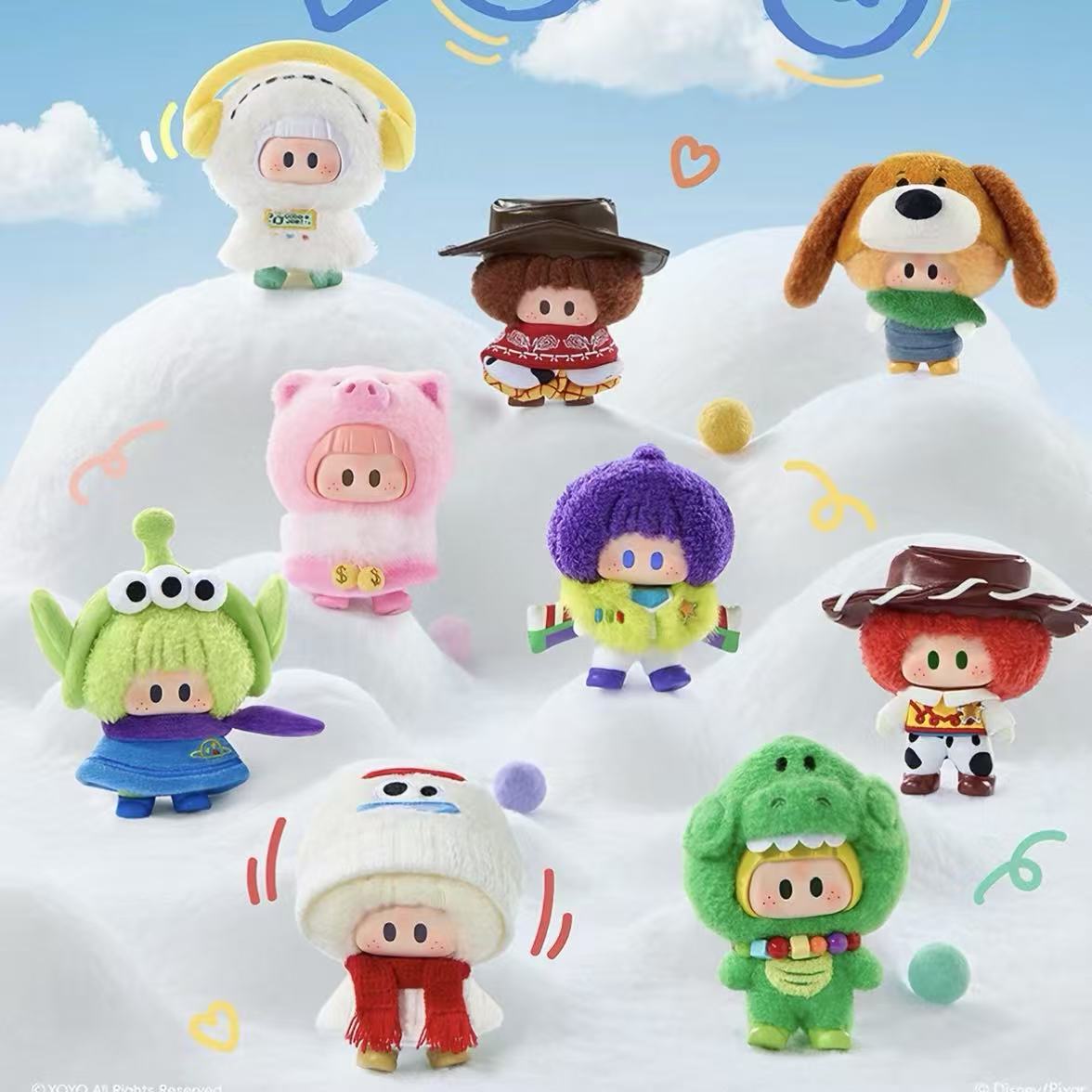 YOYO Toy Story 5 Cute Together Series Plush Pendant Blind Box