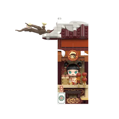 Wealthy Snake's New Year Celebration -Fortunate Hand Series Block Figures