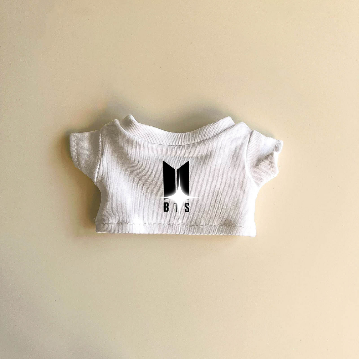 Labubu Bullet Proof Idol Tee Outfit (Black Logo) — With Mini Fan Lightstick (2 Items)