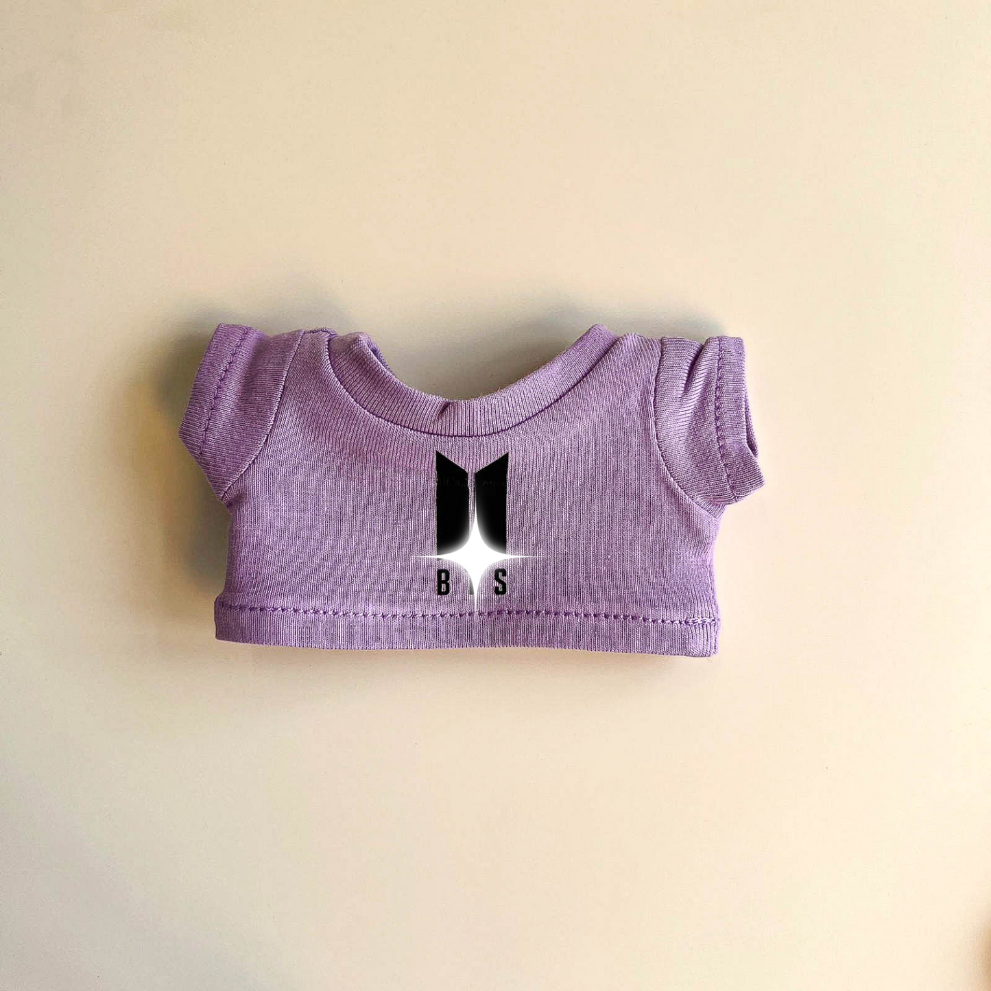 Labubu Bullet Proof Idol Tee Outfit (Black Logo) — With Mini Fan Lightstick (2 Items)