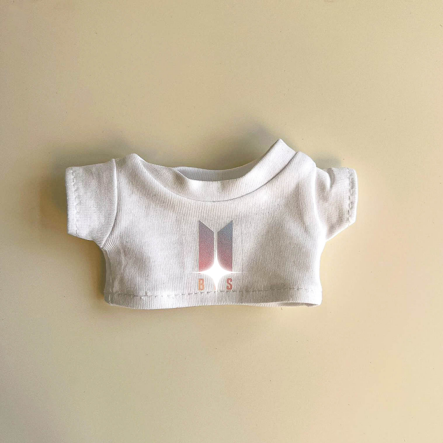 Labubu Bullet Proof Idol Tee Outfit (Colored Logo) — With Mini Fan Lightstick (2 Items)