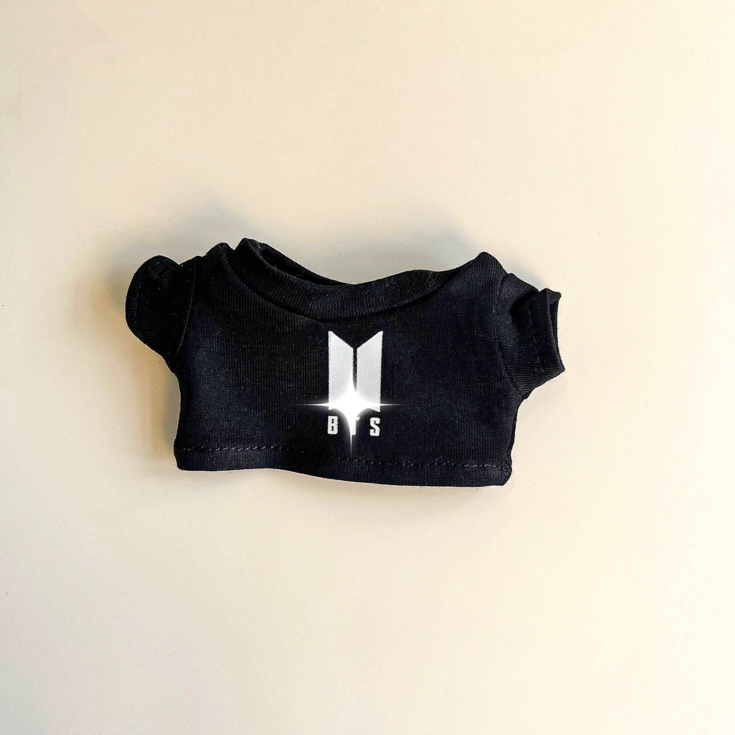 Labubu Bullet Proof Idol Tee Outfit (White Logo) — With Mini Fan Lightstick (2 Items)