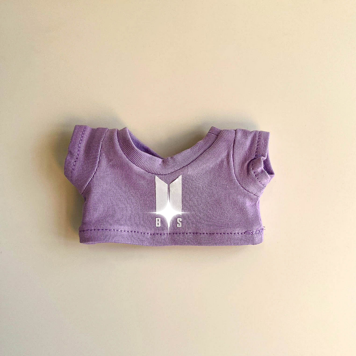 Labubu Bullet Proof Idol Tee Outfit (White Logo) — With Mini Fan Lightstick (2 Items)