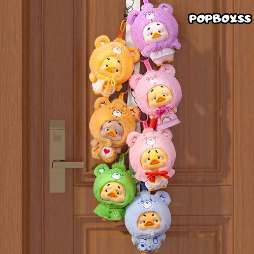 Care Bears x Upset Duck Neon Sweetheart Duck Series Plush Keychain Blind Box