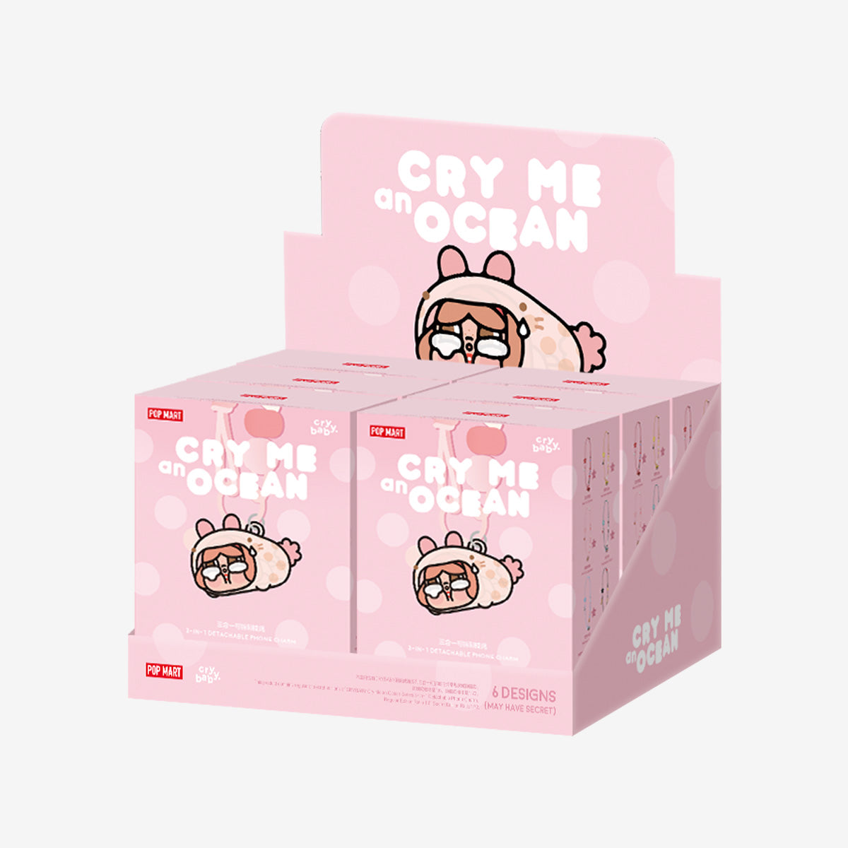 POP MART CRYBABY Cry Me an Ocean Series 3-in-1 Detachable Phone Charm Blind Box (PRE-ORDER）