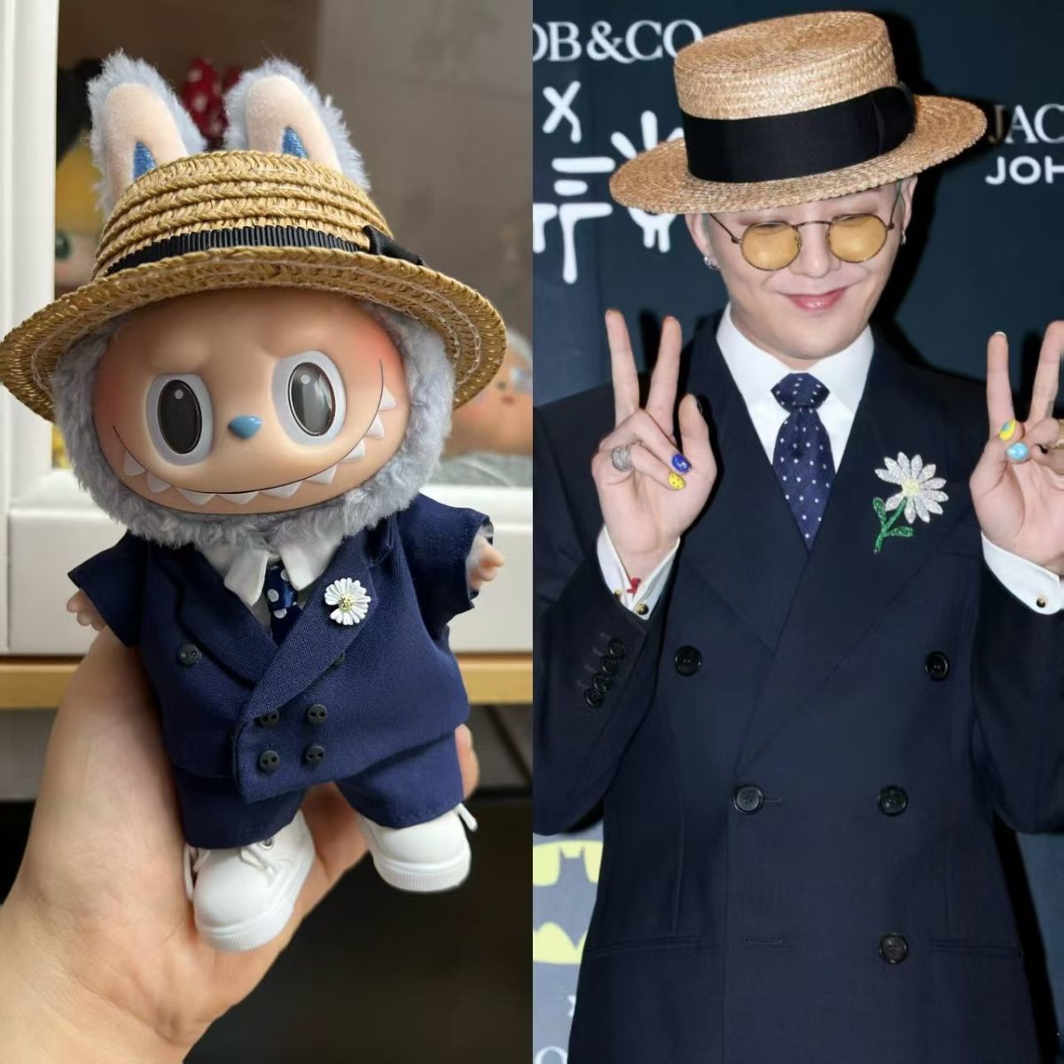 G-Dragon's same style labubu doll clothes(No doll)