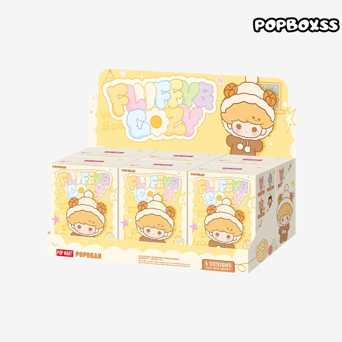 POP BEAN Fluffy & Cozy Series-Plush Pendant Blind Box