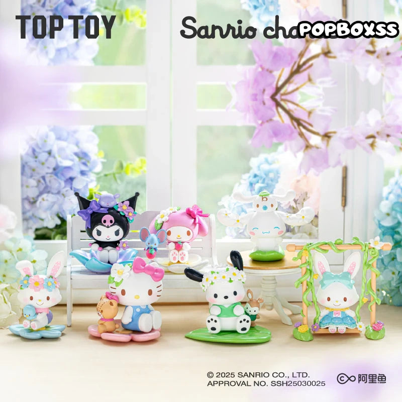 TOP TOY Sanrio Characters Spring Flower Series Figures Blind Box
