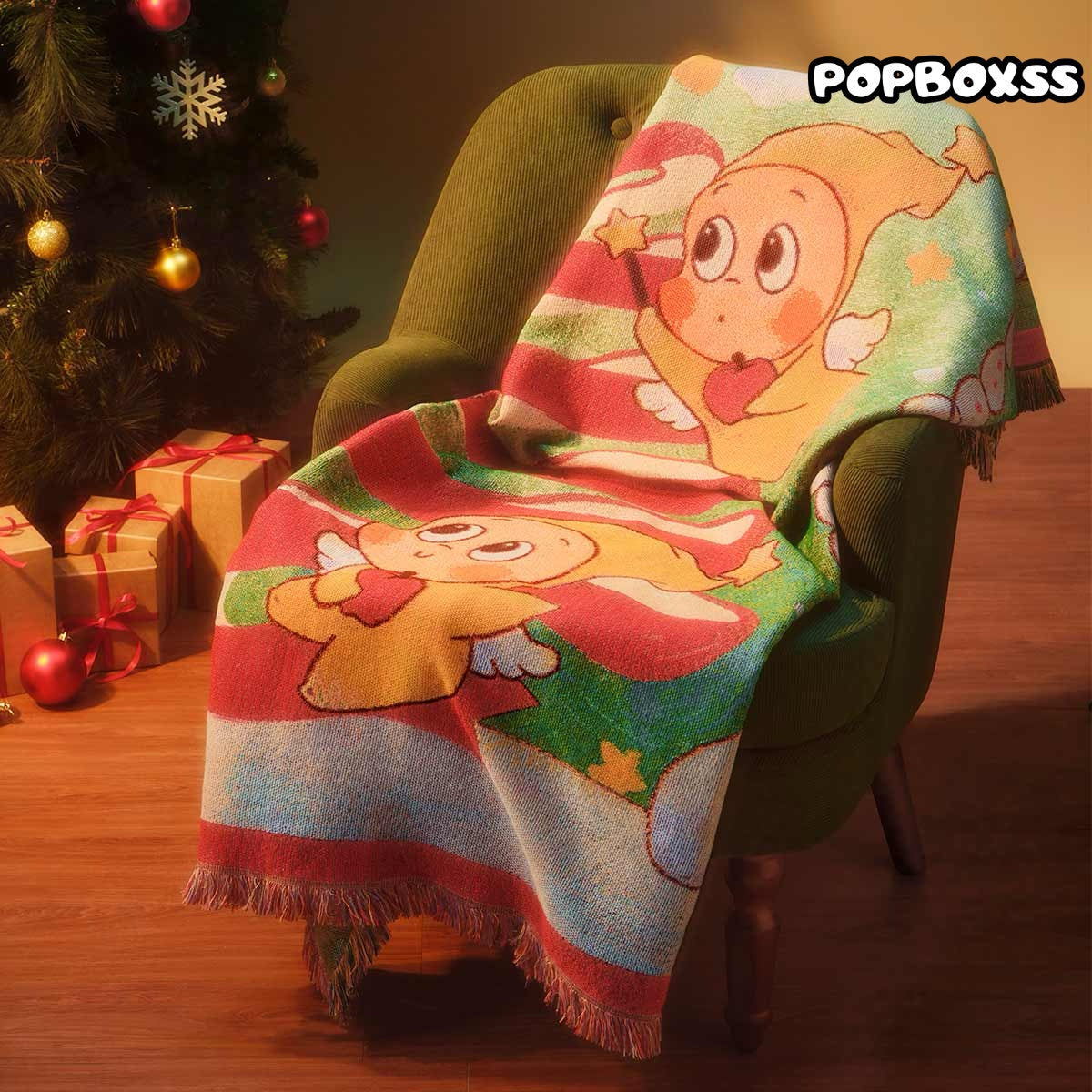 Apple of My Eye Series - Twinkle Twinkle Throw Blanket