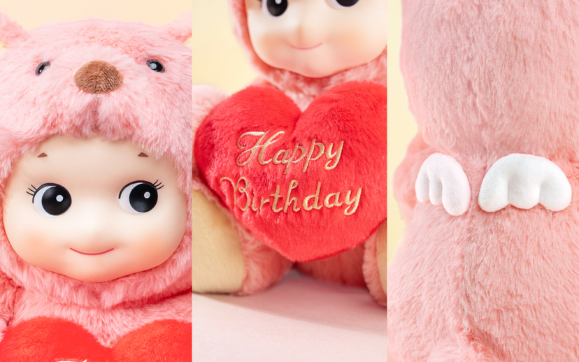 Sonny angel Plush Collection - Cuddly Bear - Pink