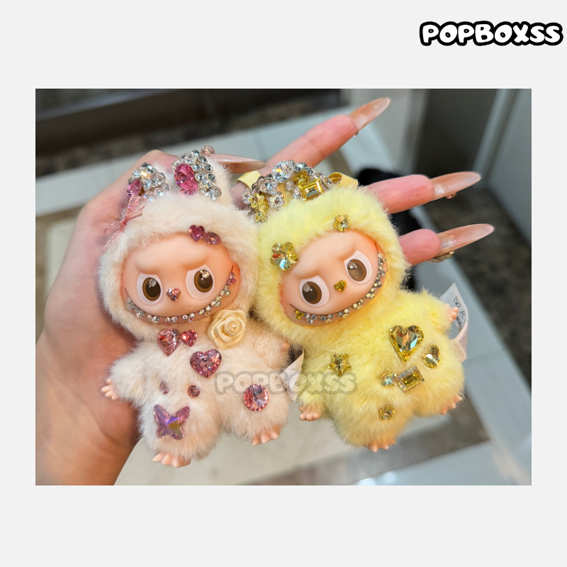 【Customized Two-Week】Labubu Swarovski Crystal Doll Clothes (Doll Included) Pin for Love