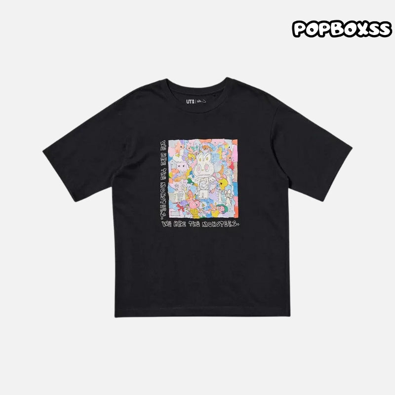 POP MART UT LABUBU  Graphic T-Shirt | THE MONSTERS LABUBU BLACK