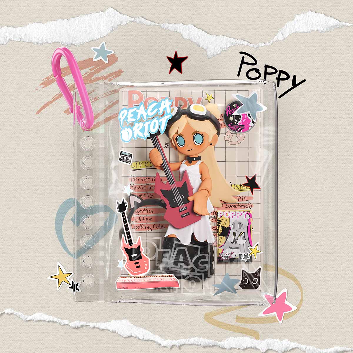 POPMART Peach Riot Carry the Music Series Block Pendant