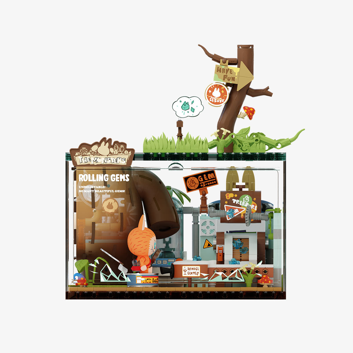 THE MONSTERS  labubu Forest Secret Base Series Blocks