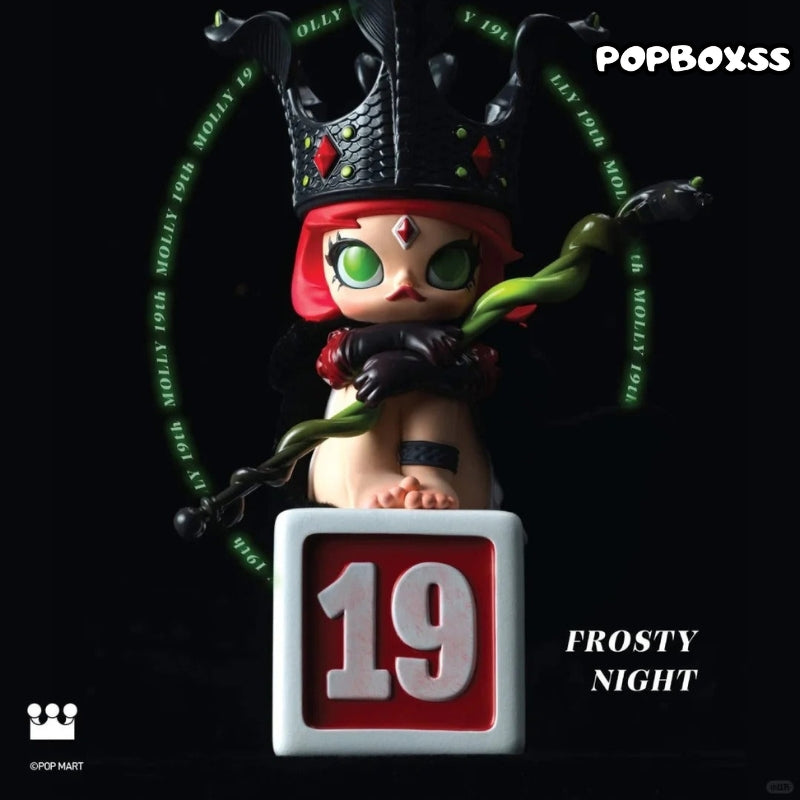 POP MART MOLLY 19TH Anniversary Frosty Night Series Figure