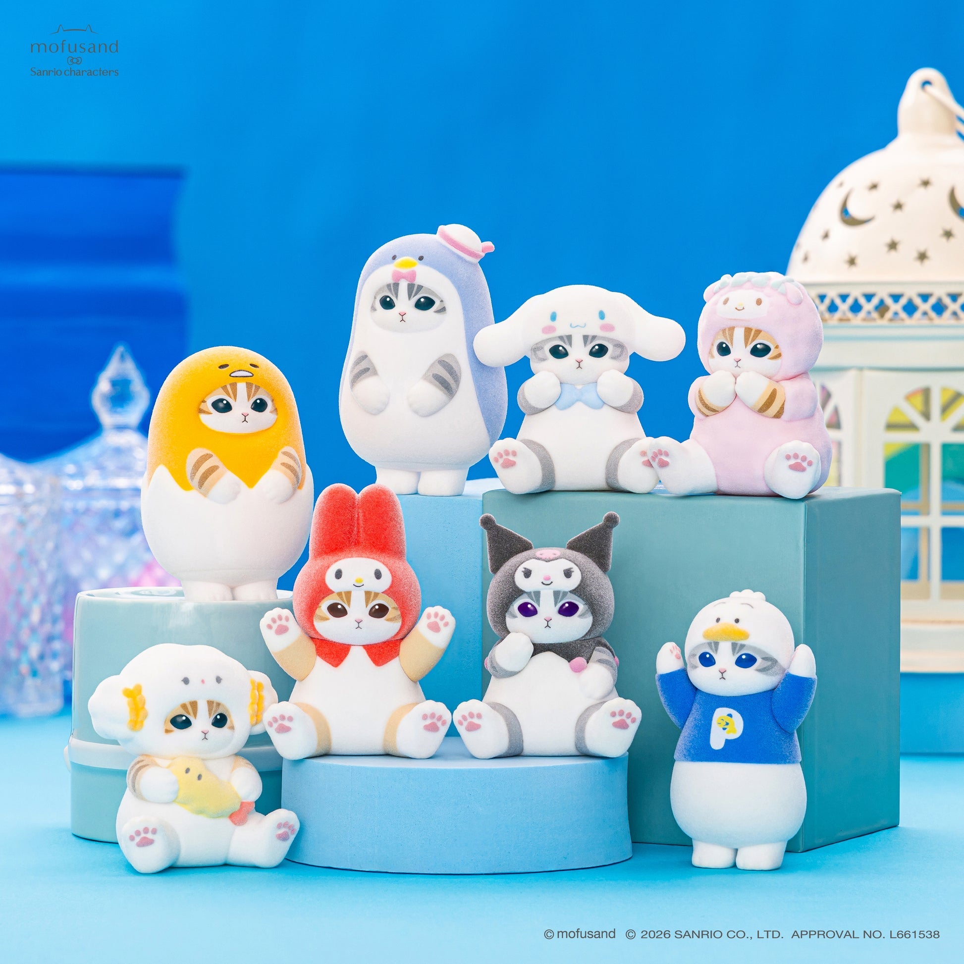 mofusand x Sanrio Characters Fluffy Flock Figure Collection Vol. 2(PRE ORDER)