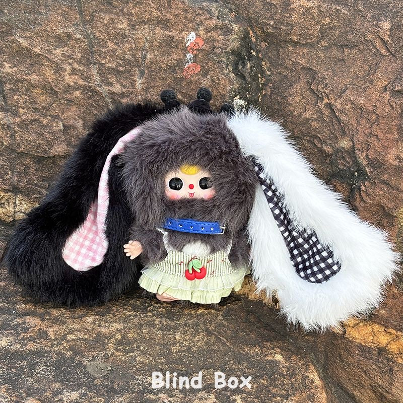 baby three miniature bunny Vinyl plush pendant blind box