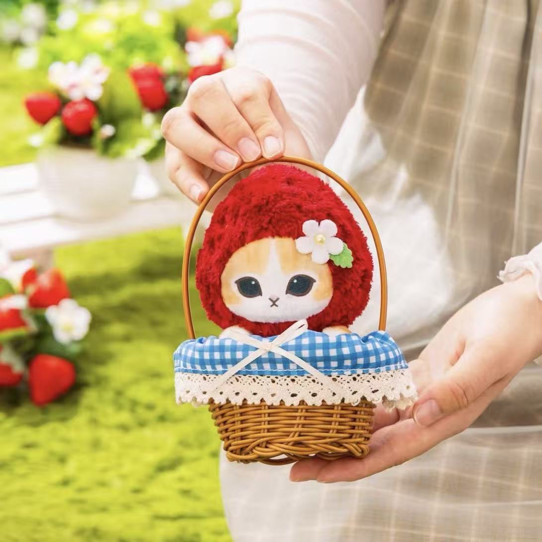 Mofusand MERCI STRAWBERRY Series Plush Pendant