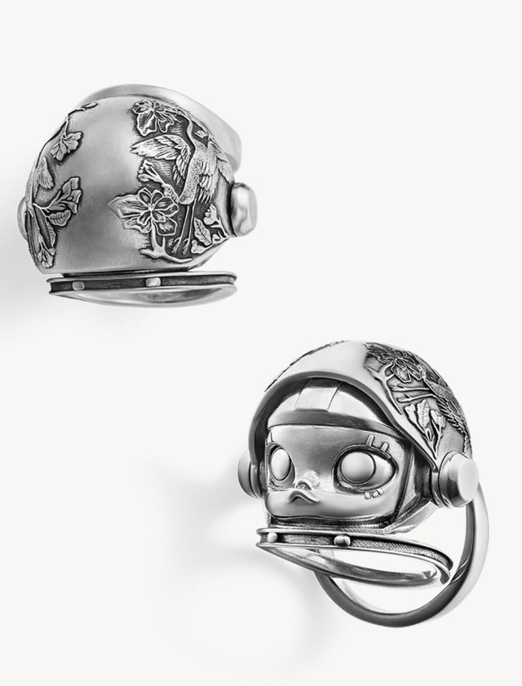 POPOP Jewelry Space Molly Vintage Silver Knuckle ring & Necklace