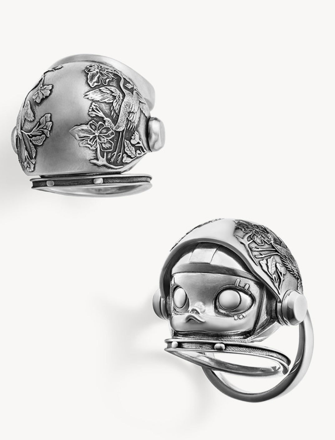 POPOP Jewelry Space Molly Vintage Silver Knuckle ring & Necklace