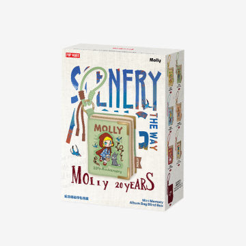 POP MART MOLLY 20th Anniversary Scenery Along the Way Series Retro Book Mini Bag Blind Box