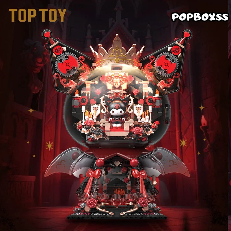 TOP TOY Kuromi Dark Castle Night Building Blocks Figure 450+Pcs