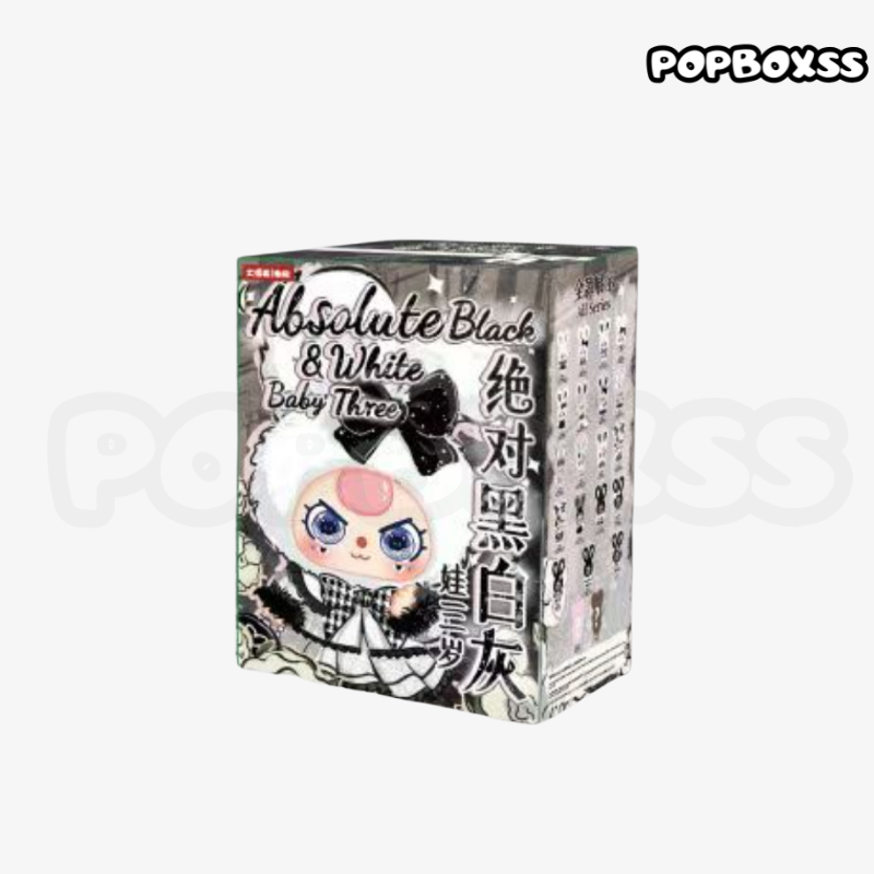 Baby three Absolute Black and White Vinyl plush toy blind box