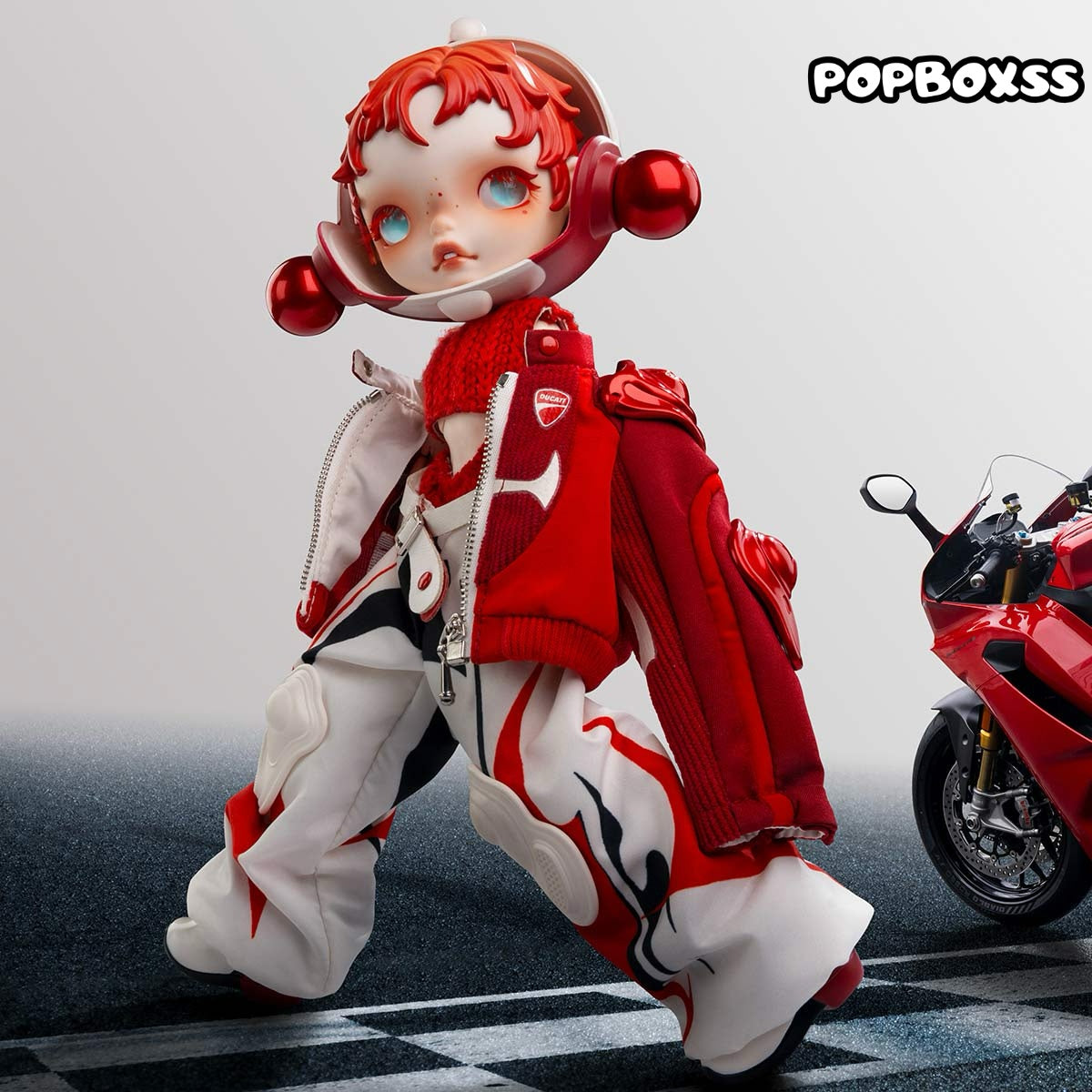 SKULLPANDA × DUCATI 1/6 Action Figure Pop Mart