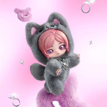 POPMART aespa Fluffy Club Series Vinyl Plush Doll Pendant