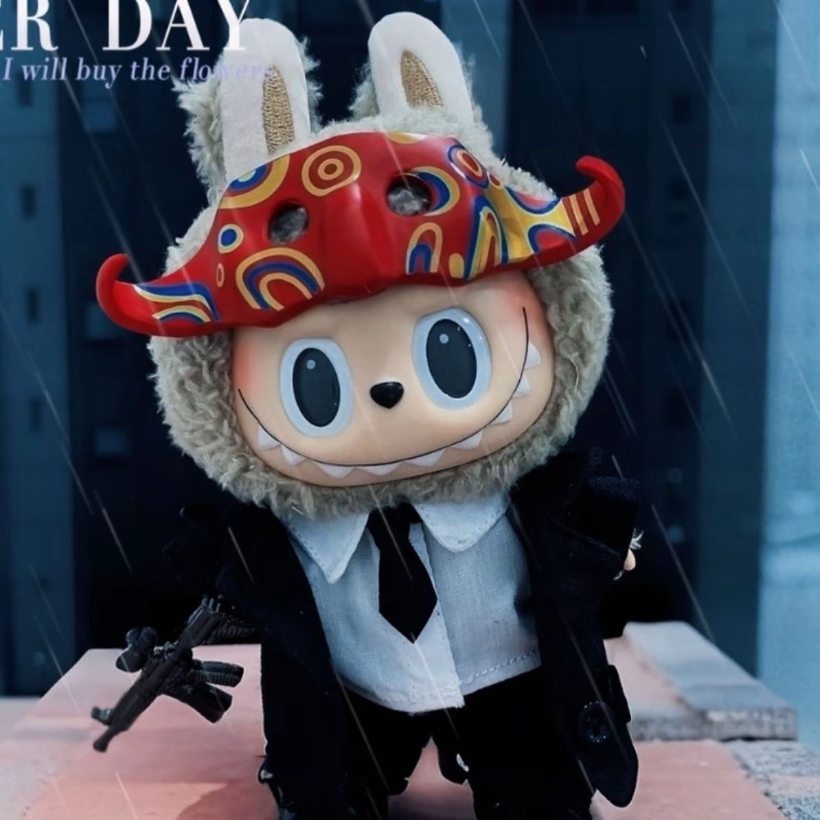 First. second and third generation labubu doll clothes black suit accessories mafia azu suit(No Dolls)