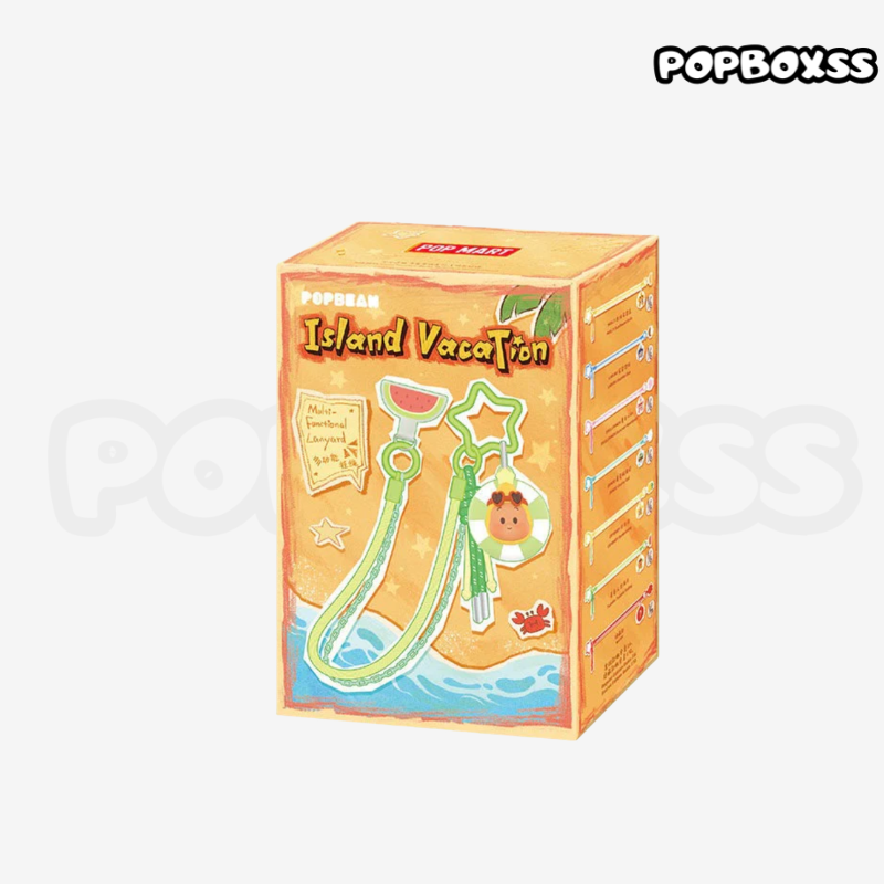 POPMART POP BEAN Island Vacation Series Multi functional Lanyard Blind Box (PRE-ORDER)