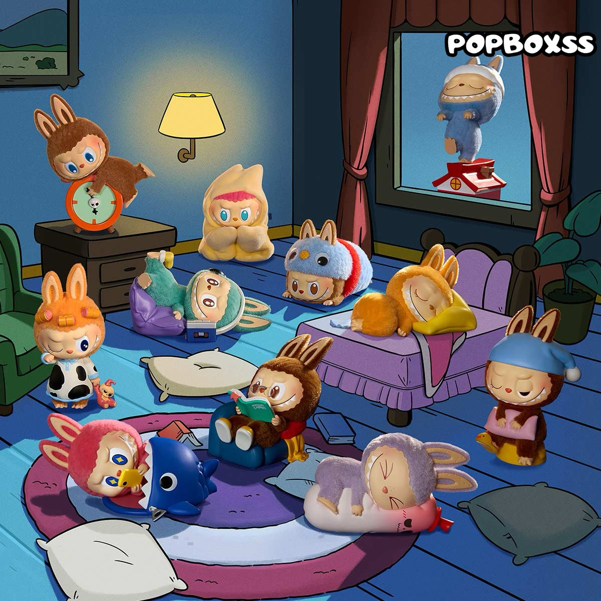 THE MONSTERS LABUBU 1:00 A.M. Series Figures Pop Mart blind boxes