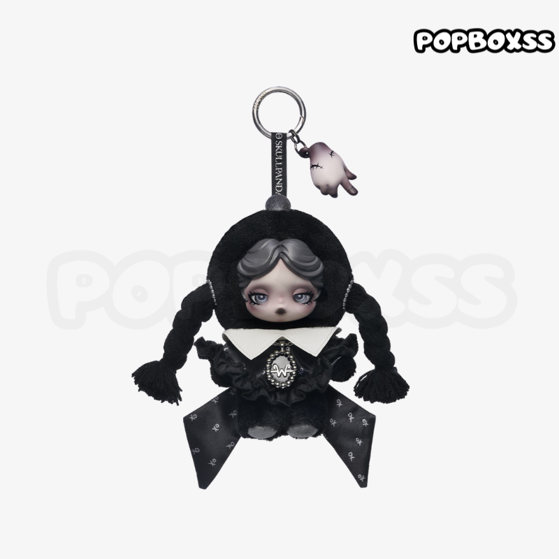 SKULLPANDA × Wednesday Plush（Classic Dress Version）