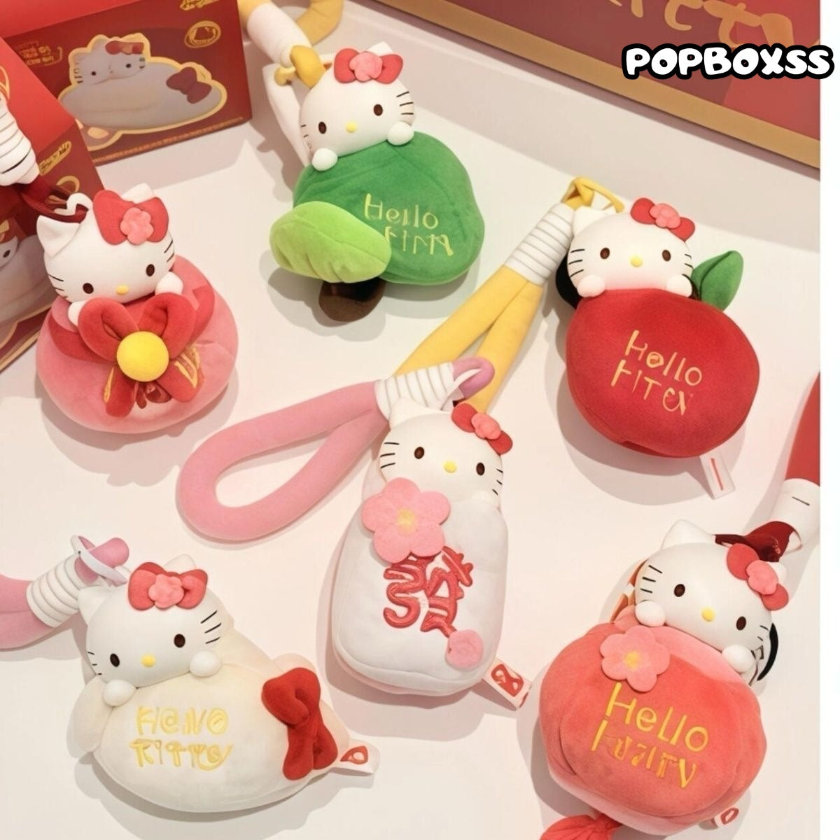 Hello KT New Year Series Plush Pendant Dolls Blind Box