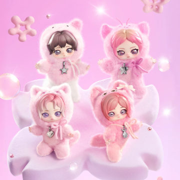 POPMART aespa Fluffy Club Series Vinyl Plush Doll Pendant