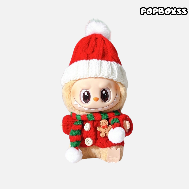 Labubu clothes Christmas Outfit Gingerbread Man Labubu clothes